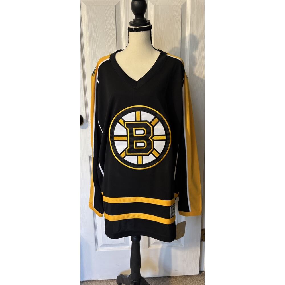 Boston Bruins Fanatics Jersey Size Medium NEW NHL Black & Gold Hockey